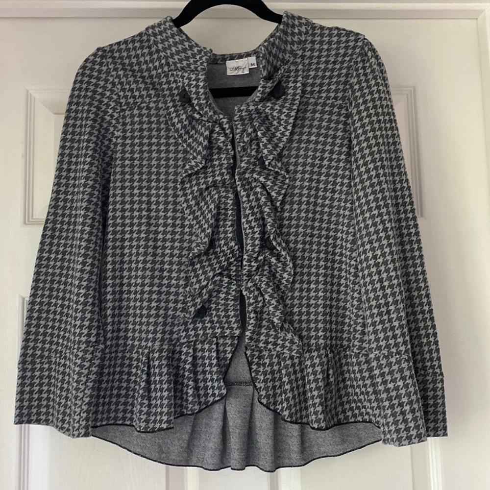 Meringue Houndstooth Jacket-Medium